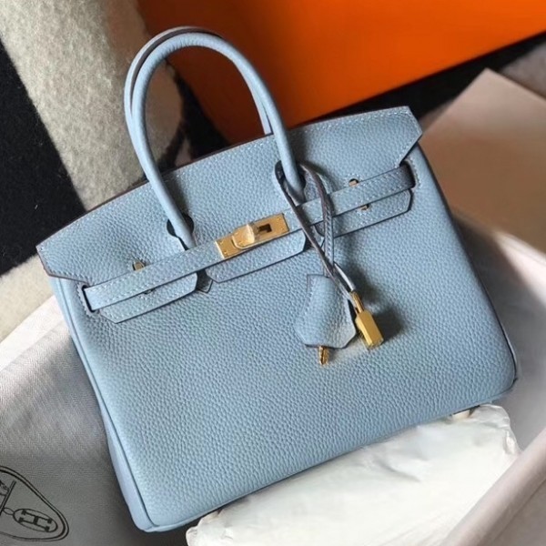 Hermes Birkin Bag 35cm Blue Lin Bleu Lin So Pretty New Color