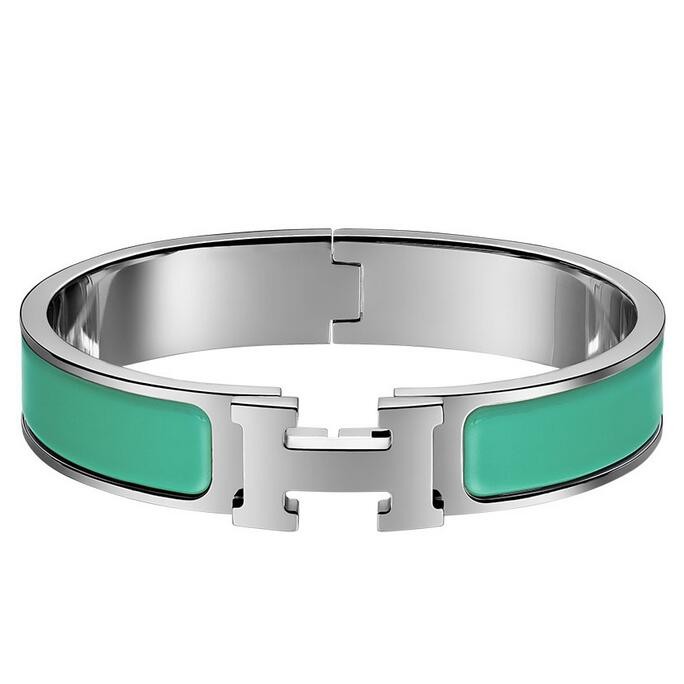 Replica Hermes Green Enamel Clic H PM Bracelet QY02350 | Hermes Bracelets